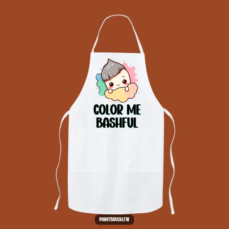 Funny Shy Painter Apron: Creative Protection for the Reserved Artist