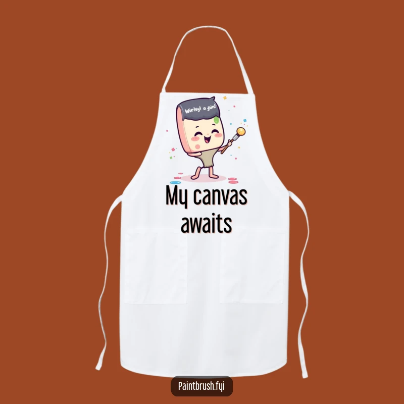 Funny Paintbrush Confetti Apron: Kitchen Artist Messy Fun Wear, Perfect Funny Gift for Cooks