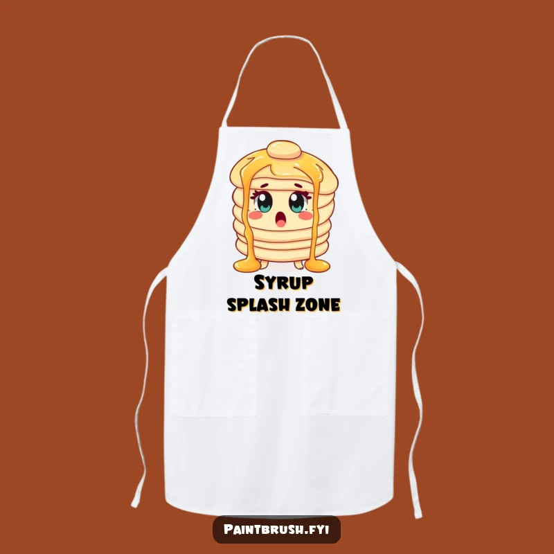 Funny Pancake Apron: Kitchen Syrup Shock, Breakfast Chef, Great Funny Gift