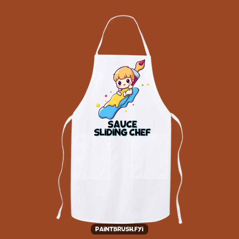 Funny Paintbrush Apron: Slide into Creativity Without Worry