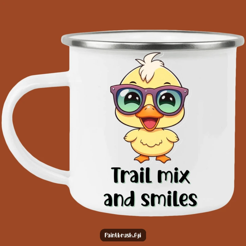 Funny Duckling Party Camping Mug: Joyous Character Drinkware for Fun