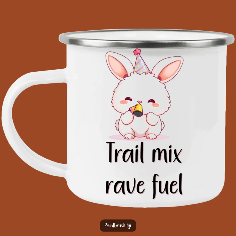 Funny Bunny Adventure Mug: Campfire Fun, Rugged Funny Gift for Outdoors!