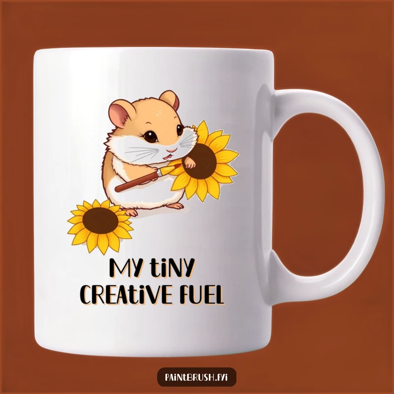 Funny Hamster Artist Mug: A Tiny Masterpiece for Your Morning Brew