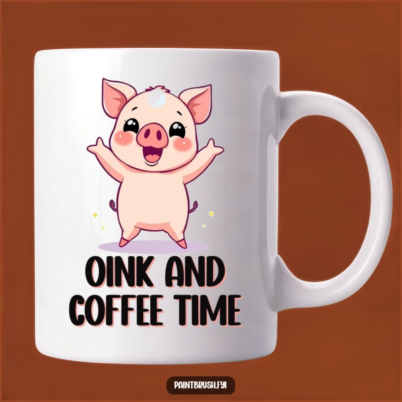 Funny Dancing Pig Mug: Disco Fever Fun, Perfect Funny Gift for Party Animals!