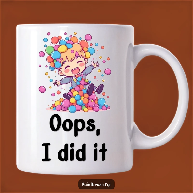 Funny Painter Tripping Mug: Hilarious Art Spill Chaos for Coffee Lovers, Perfect Gift