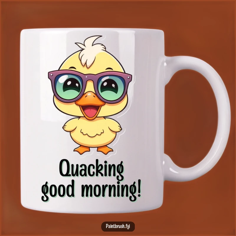 Funny Duckling Party Mug: Joyous Character Glasses Gift for Smiles