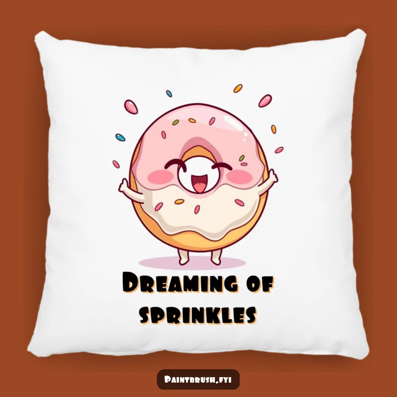 Comfy Donut Juggling Pillow - Funny Sprinkles Cushion for Sweet Relaxation