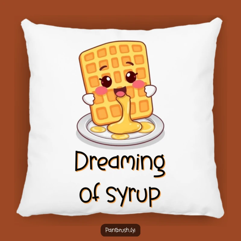 Funny Waffle Pillow: Cozy Syrup Fun, Sweet Dreams, Perfect Funny Gift
