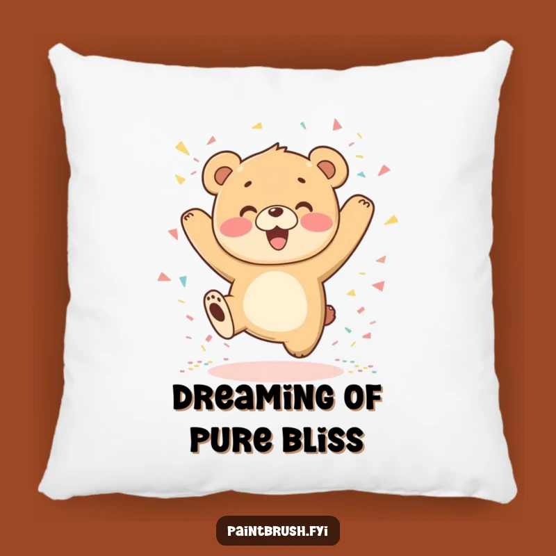 Funny Bear Cub Cuddle Pillow: Soft Joy, Adorable Funny Gift for Comfort!