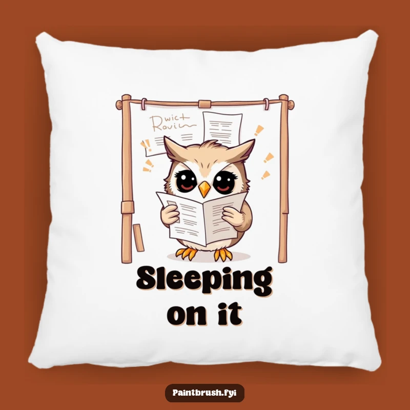 Funny Owl Upside Down Pillow - Comfy and Hilarious Accent for Puzzled People