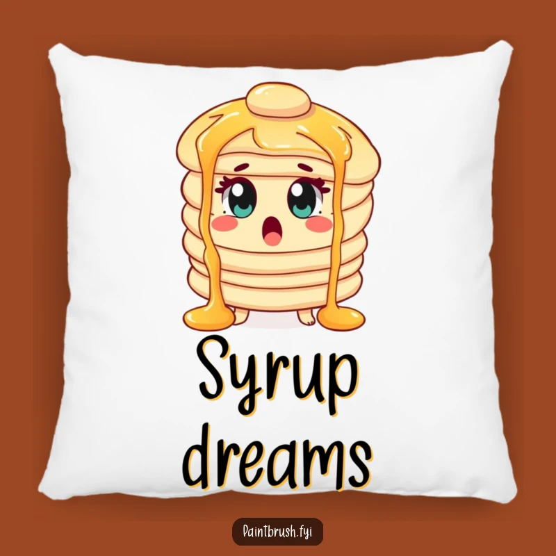 Funny Pancake Pillow: Cozy Syrup Surprise, Sweet Dreams, Perfect Funny Gift