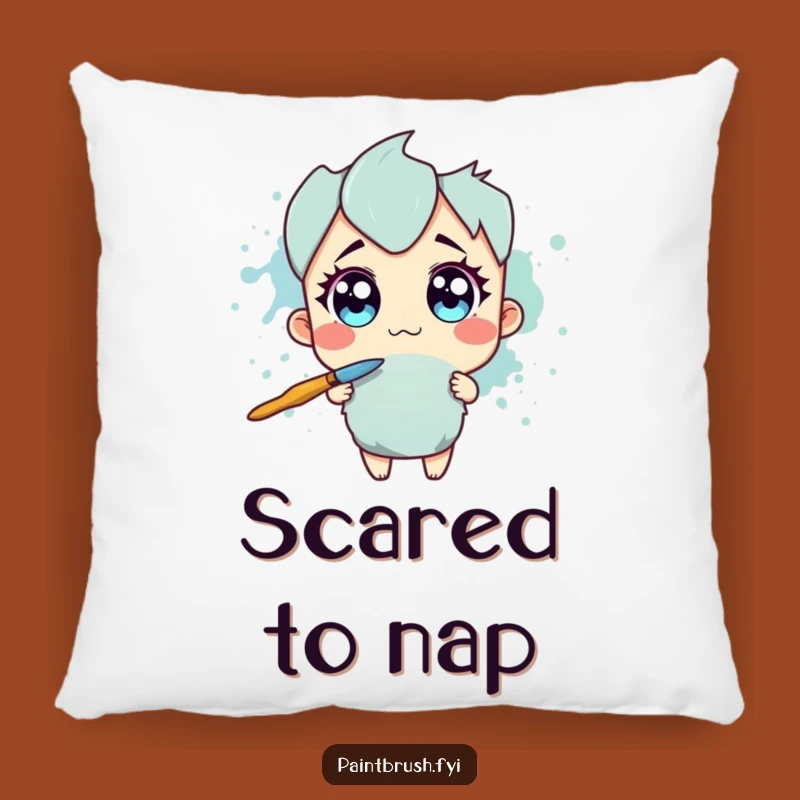 Funny Pillow: Ink Splotch Scare - Soft Funny Gift Cushion