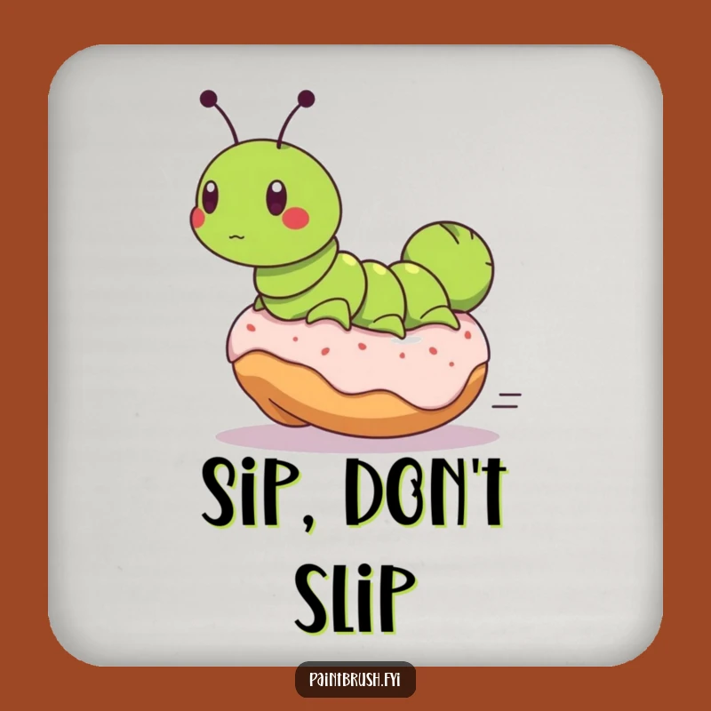 Funny Caterpillar Donut Coaster - Hilarious Protection for Your Table Gift