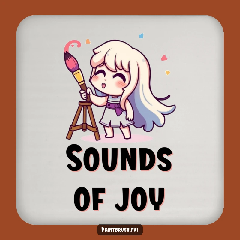 Funny Art Trumpet Coasters (Set of 4) - Hilarious Colorful Sound Drink Mats