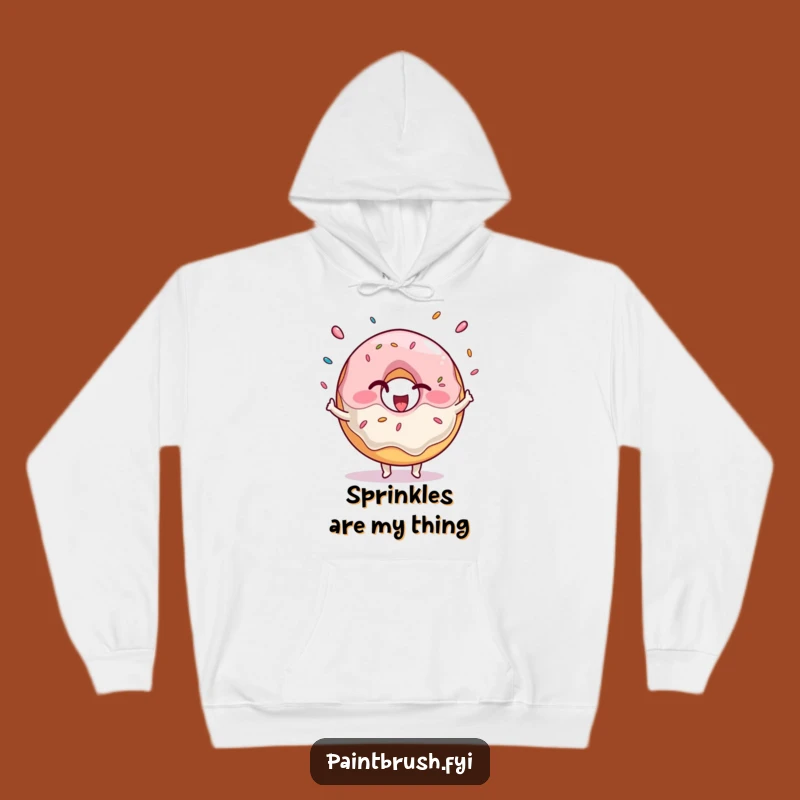 Cozy Donut Juggling Hoodie - Funny Sprinkles Sweatshirt for Sweet Comfort