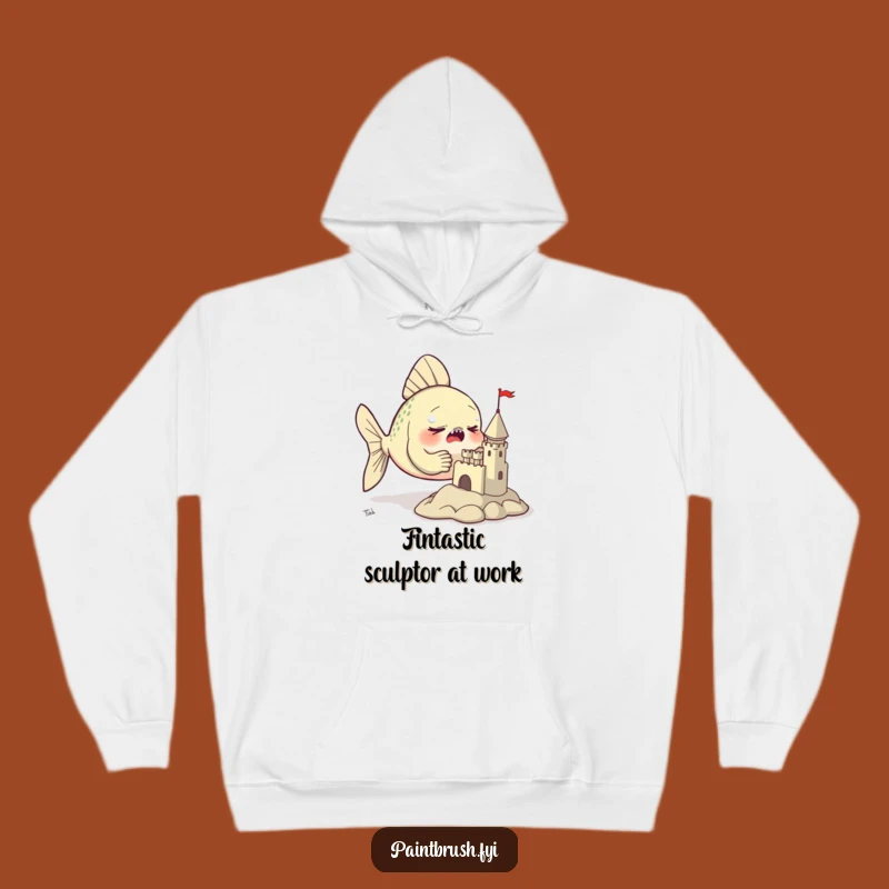 Cozy Funny Fish Sculptor Hoodie: Warmth for the Dedicated Creative Soul