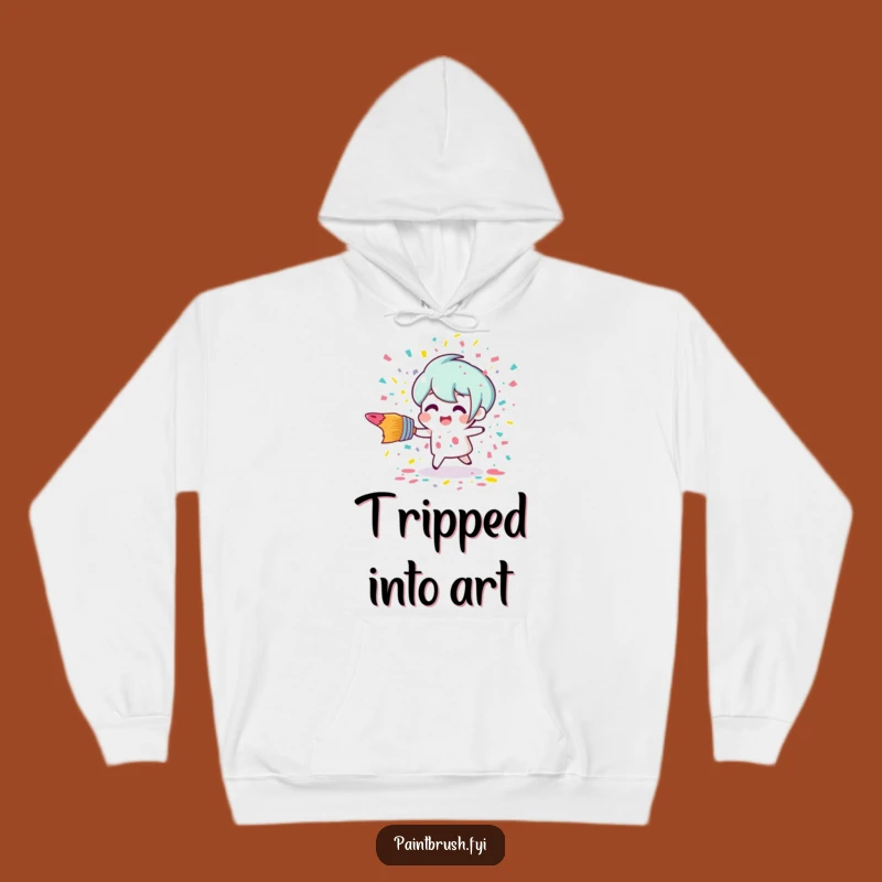 Funny Paint Confetti Hoodie - Cozy & Humorous Tripping Art Design