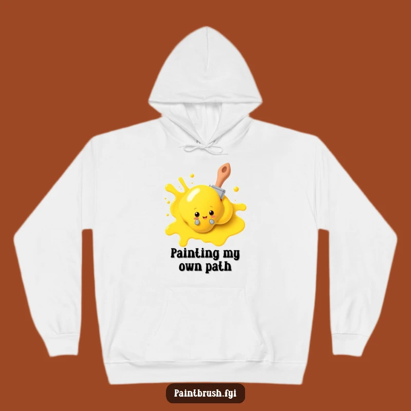 Funny Paintbrush Art Hoodie: Cozy Artist Surprise - Ideal Gift!