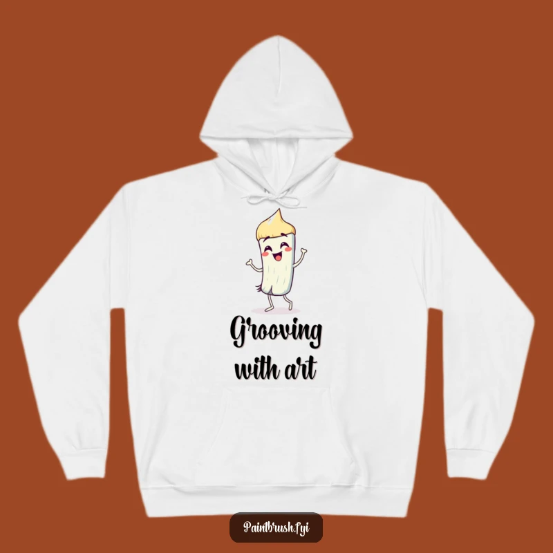 Funny Paintbrush Dance Hoodie: Cozy Comfort for Creative Souls Gift