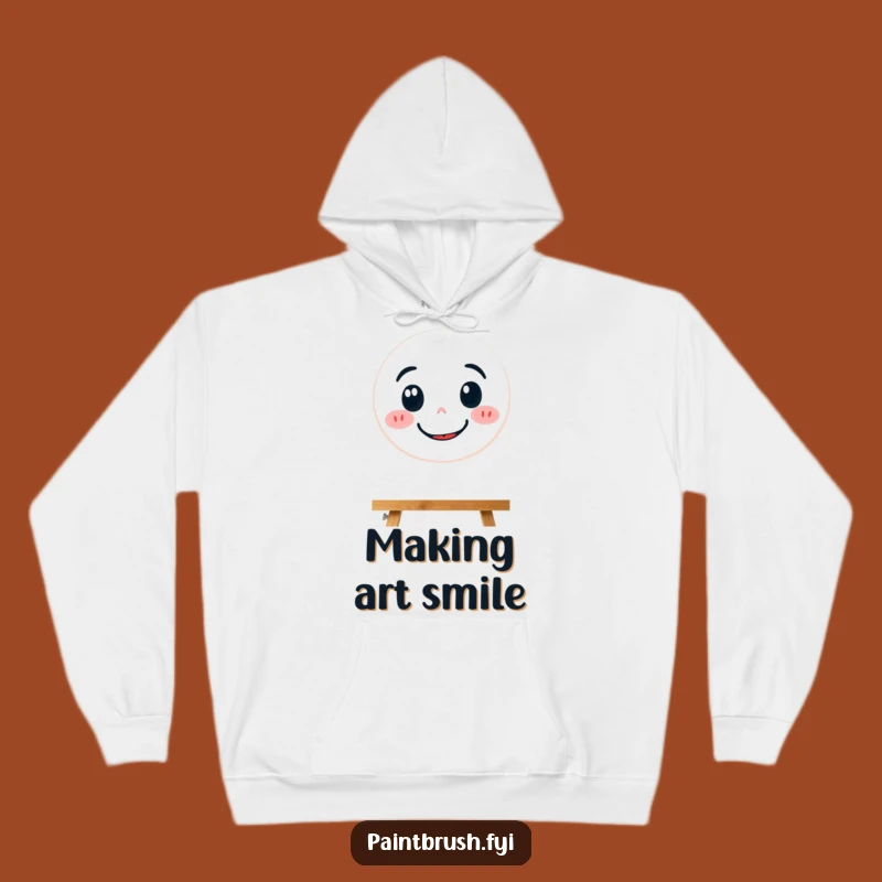 Cozy Funny Determined Paintbrush Hoodie: Warmth that Spreads Happiness