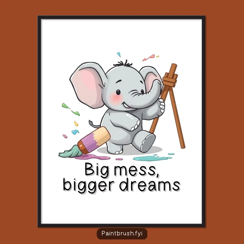 Free Printable Elephant Art: Funny Downloadable Decor for a Quirky Home