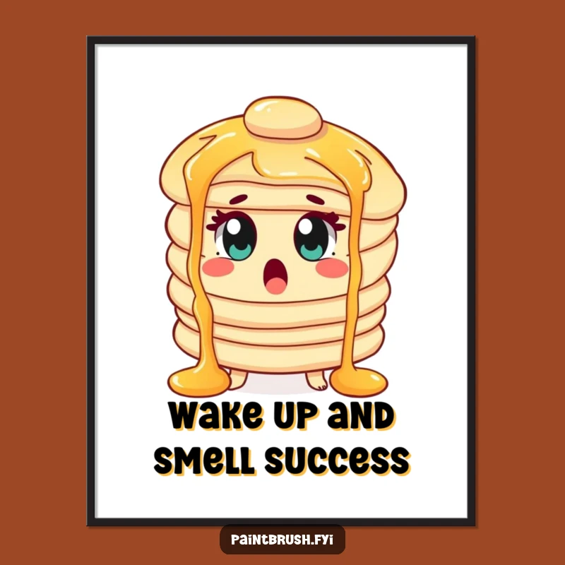 Free Printable Wall Art: Shocking Pancake Surprise, Downloadable Funny Art