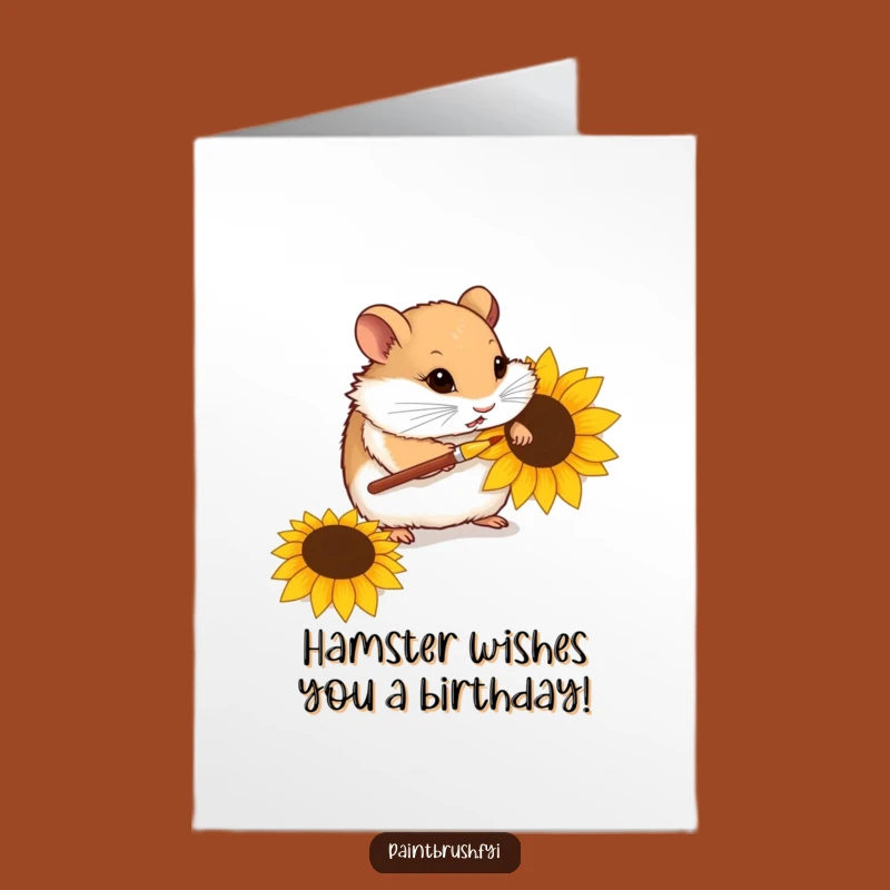 Free Printable Hamster Seed Birthday Card: Funny Downloadable Art for a Tiny Celebration