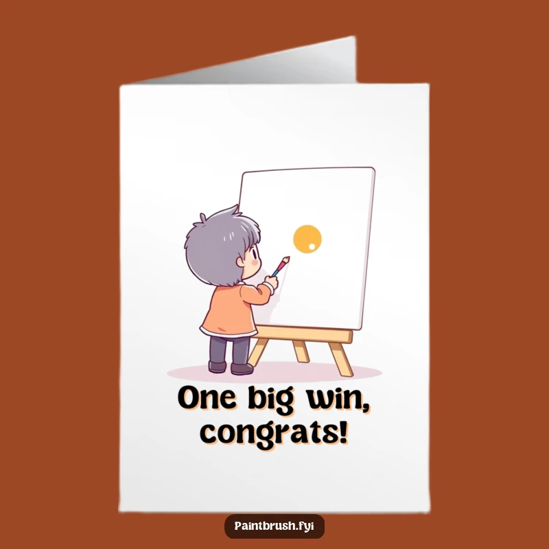 Free Printable Congrats Card: Your Perfect Dot! Minimalist Celebration Gift