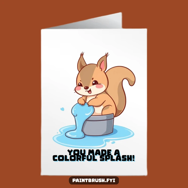 Blue Tail Congrats Card: Free Printable, Hilarious Oops Moment Celebration Gift