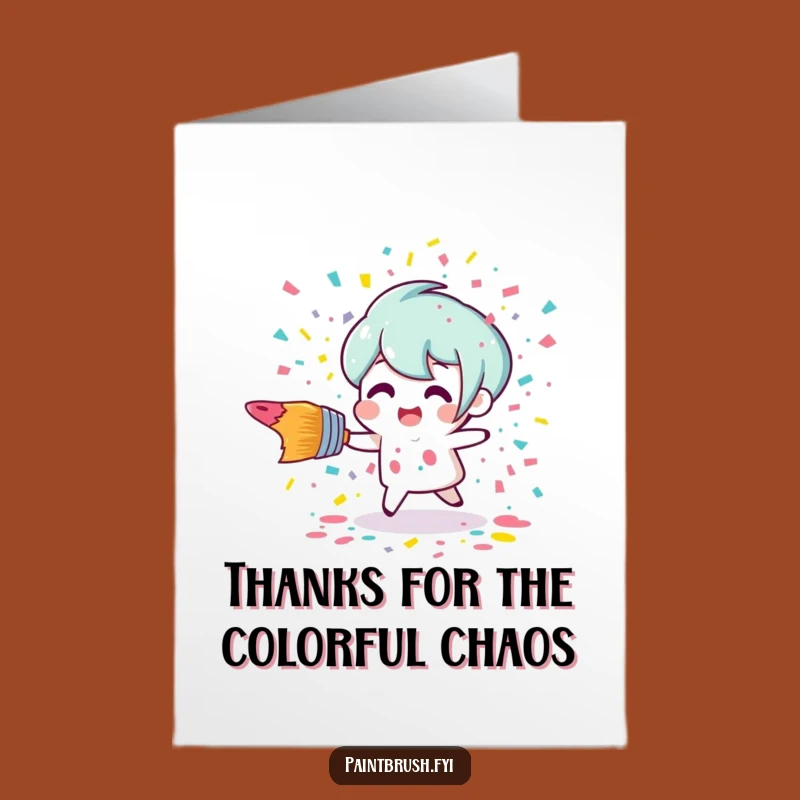 Free Printable Thank You Card: Paint Confetti Fall for Thanks!