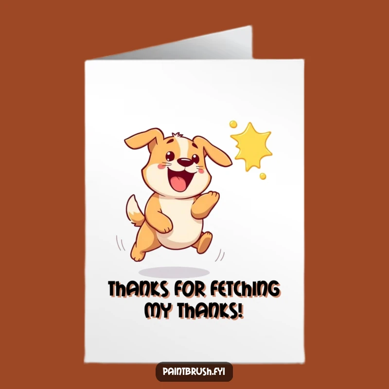 Thanks a Splash! Dog Card: Free Printable Thank You, Hilarious Expressive Gift