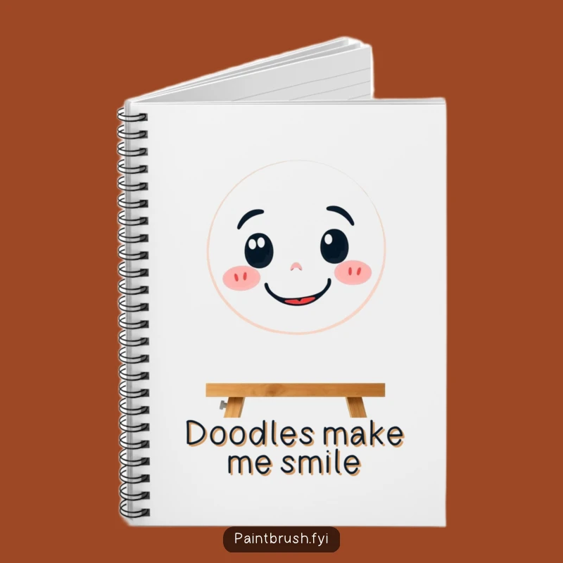 Funny Determined Paintbrush Notebook: Jot Down Ideas with a Smile