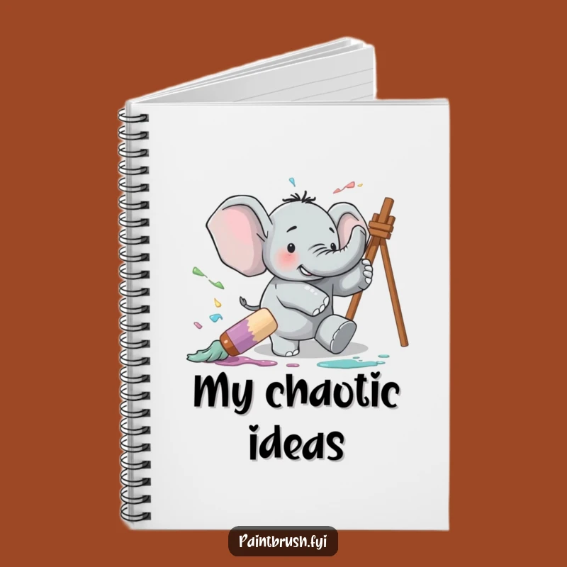 Funny Elephant Artist Notebook: Capture Ideas Amidst Creative Chaos