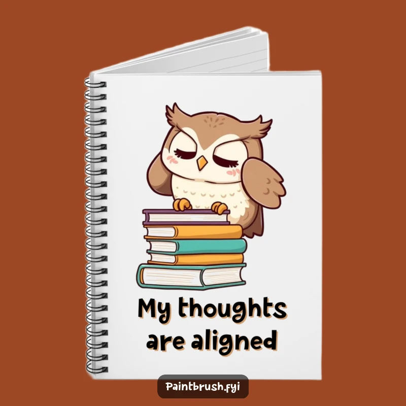 Funny Owl Notebook: Meticulous Book Organizer Cover, Hilarious Journal for Writers