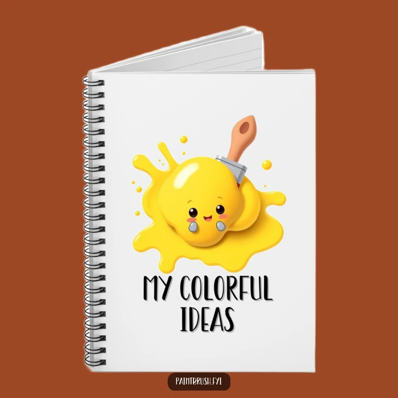 Funny Paintbrush Art Notebook: Artist's Sketchpad - Perfect Gift!