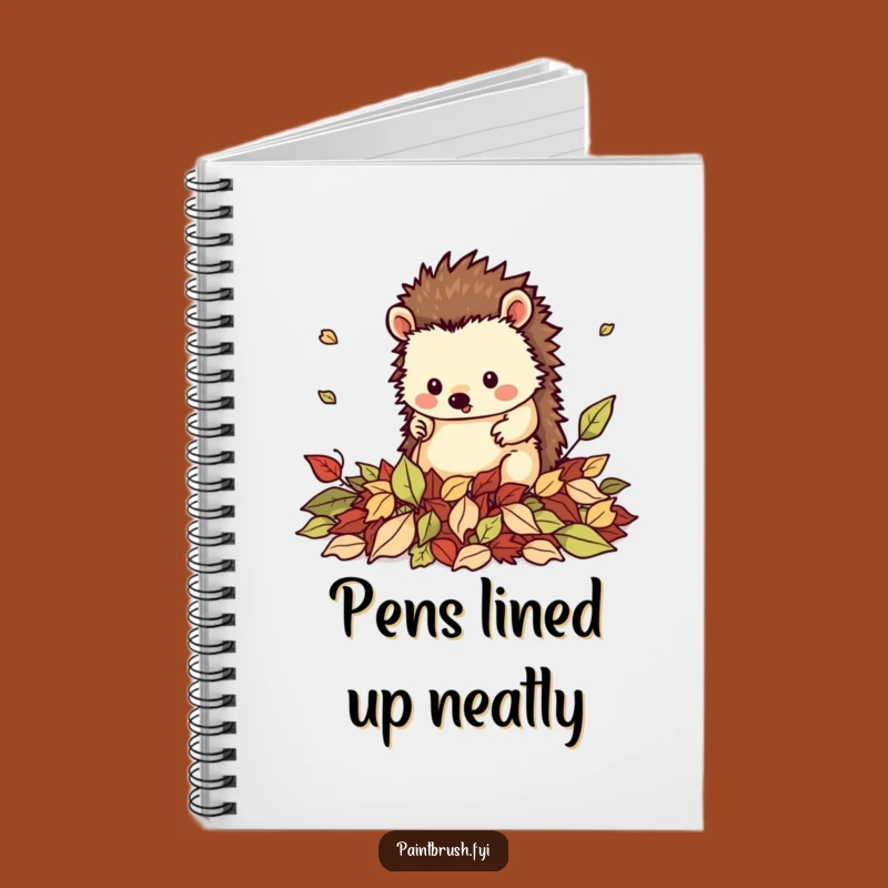 Funny Hedgehog Leaf Tidier Notebook: Neat Character Cover, Hilarious Journal for Organizers