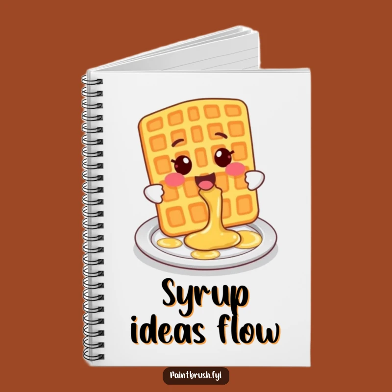 Funny Waffle Notebook: Syrup Ideas, Breakfast Notes, Perfect Funny Gift