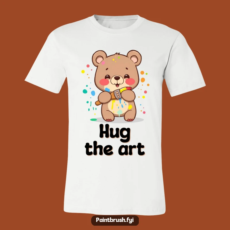 Funny Bear Art Splash T-Shirt: Wear Your Creative Chaos