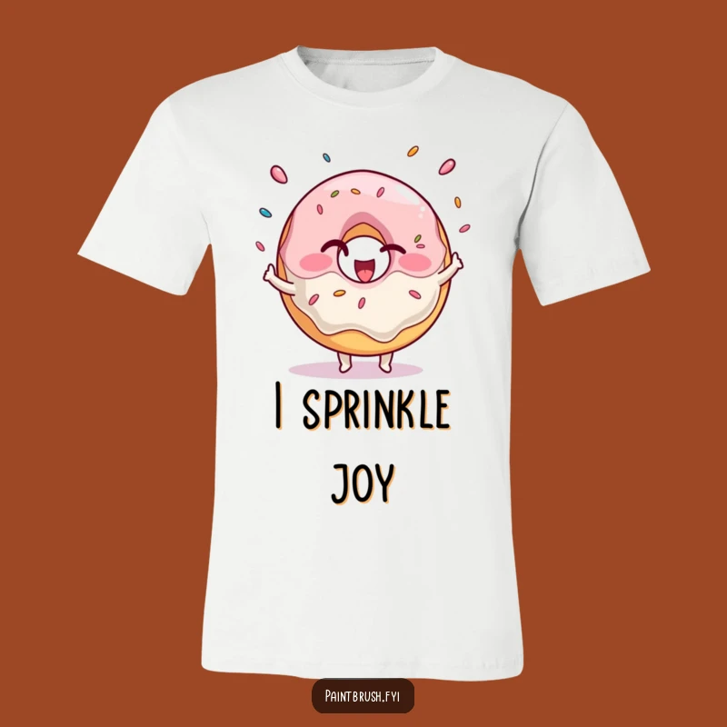 Funny Donut Juggling T-Shirt - Winking Sprinkles Sweet Apparel Gift
