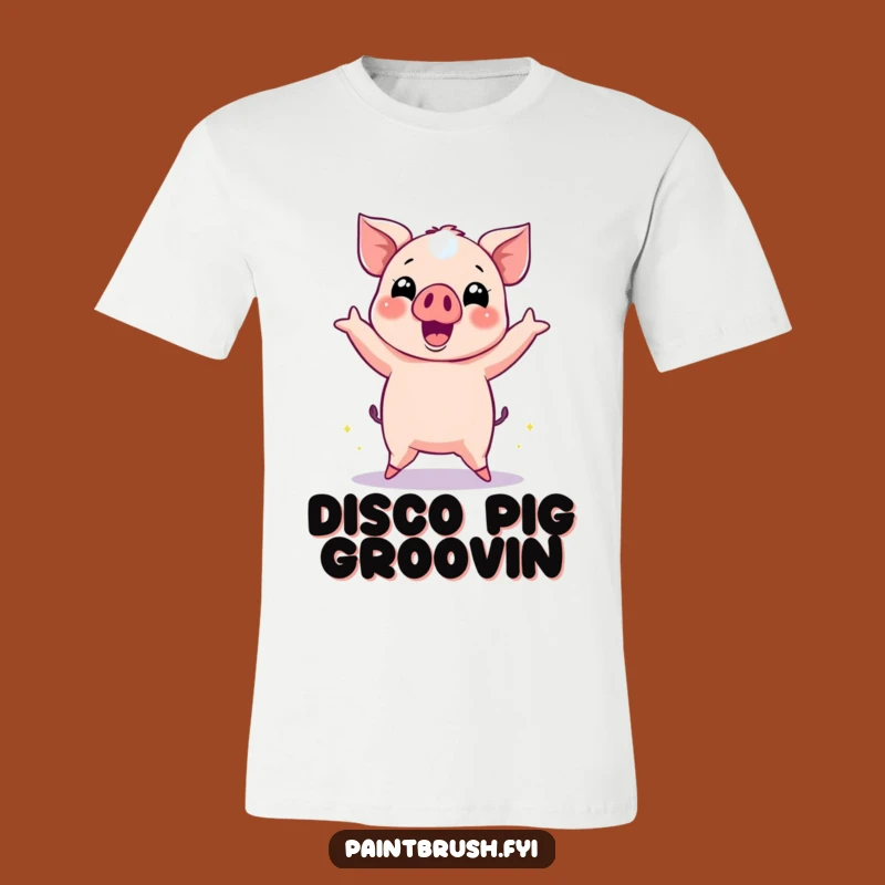 Funny Pig Disco Dance T-Shirt: Shine On, Awesome Funny Gift for Dancers!