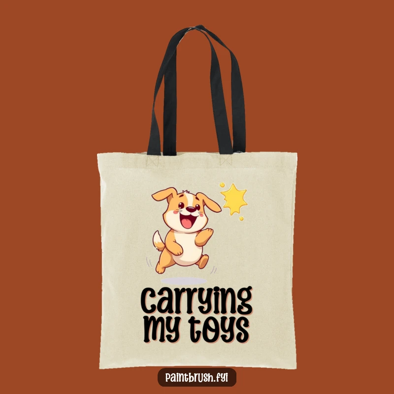 Funny Dog Paint Splat Tote Bag - Eco-Friendly Carry-All for Pet Lovers