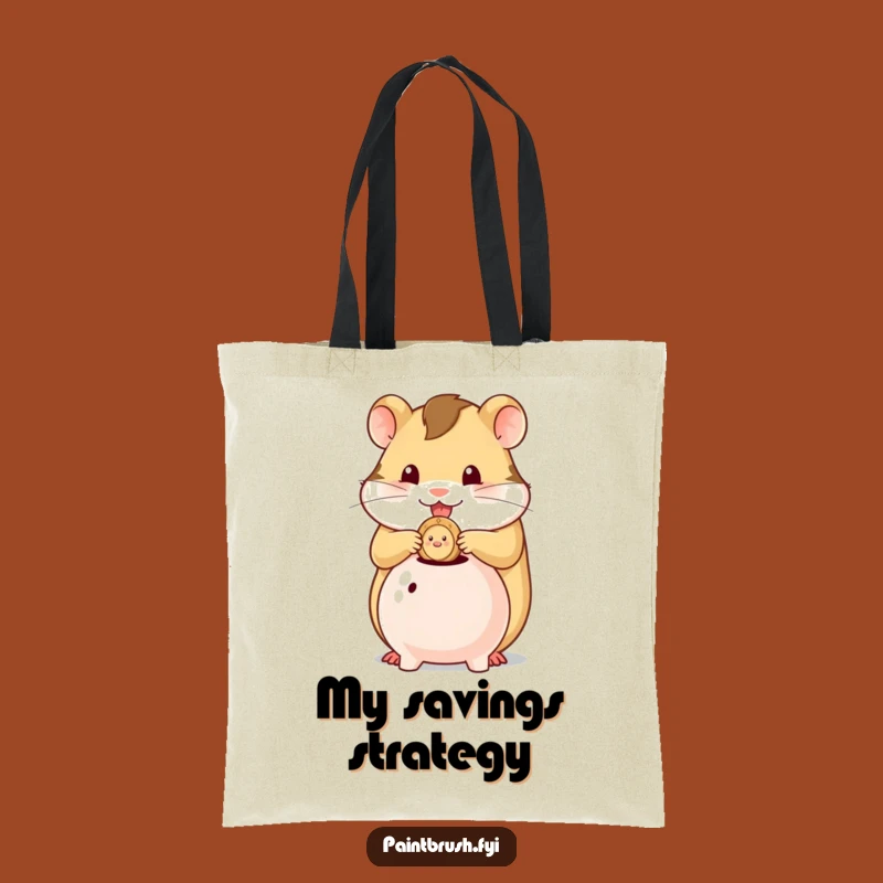 Funny Hamster Saver Tote Bag: Carry Your Savings with Adorable Style Gift